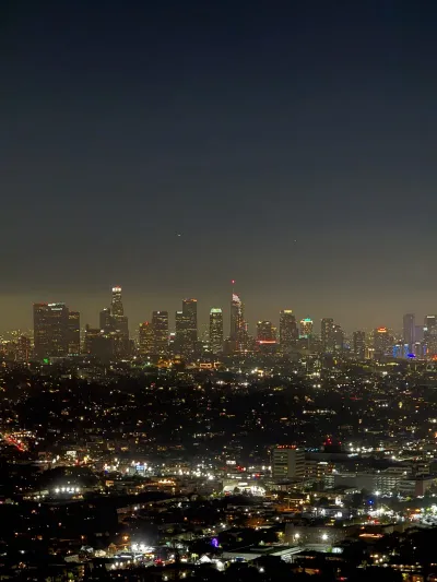 Los Angeles skyline at night